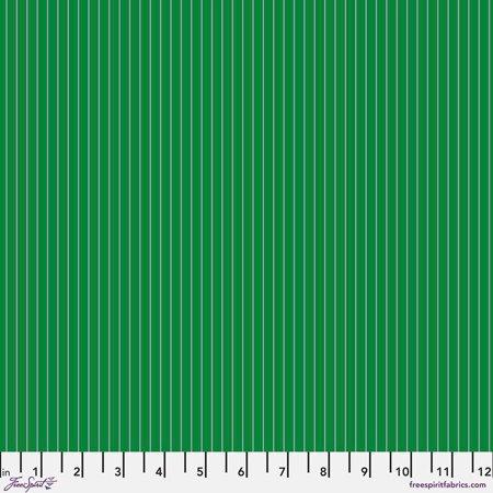 Tula Pink True Colors Tiny Stripes Fern green Free Spirit quilting fabric