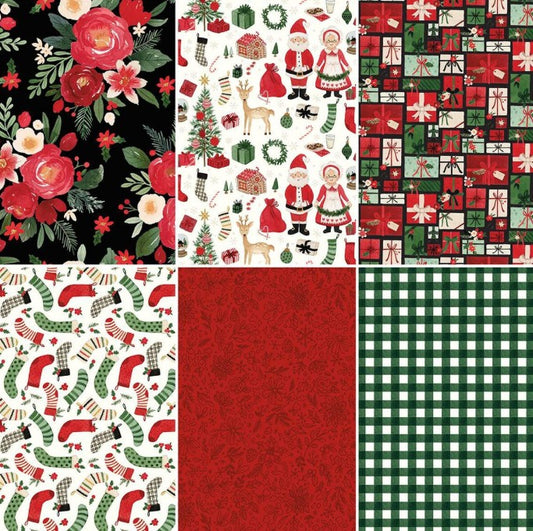 Riley Blake Charming Christmas Flat Fold precut bundle holiday quilting