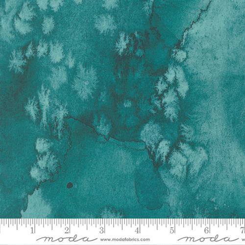 Moda Soulstice Flow Turquoise 8433-146 teal quilting cotton