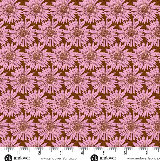 andover-Pink Sunlit Bloom 1623E Flourish by Alexandra Bordallo