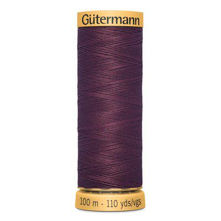 Gutermann 100 yd Natural Cotton Thread-Dark Mahogany