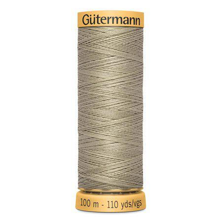 Gutermann 110 yd Natural Cotton Thread Oatmeal Brown