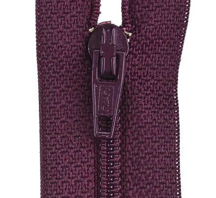 Coats Plastic 7 Maroon Zipper