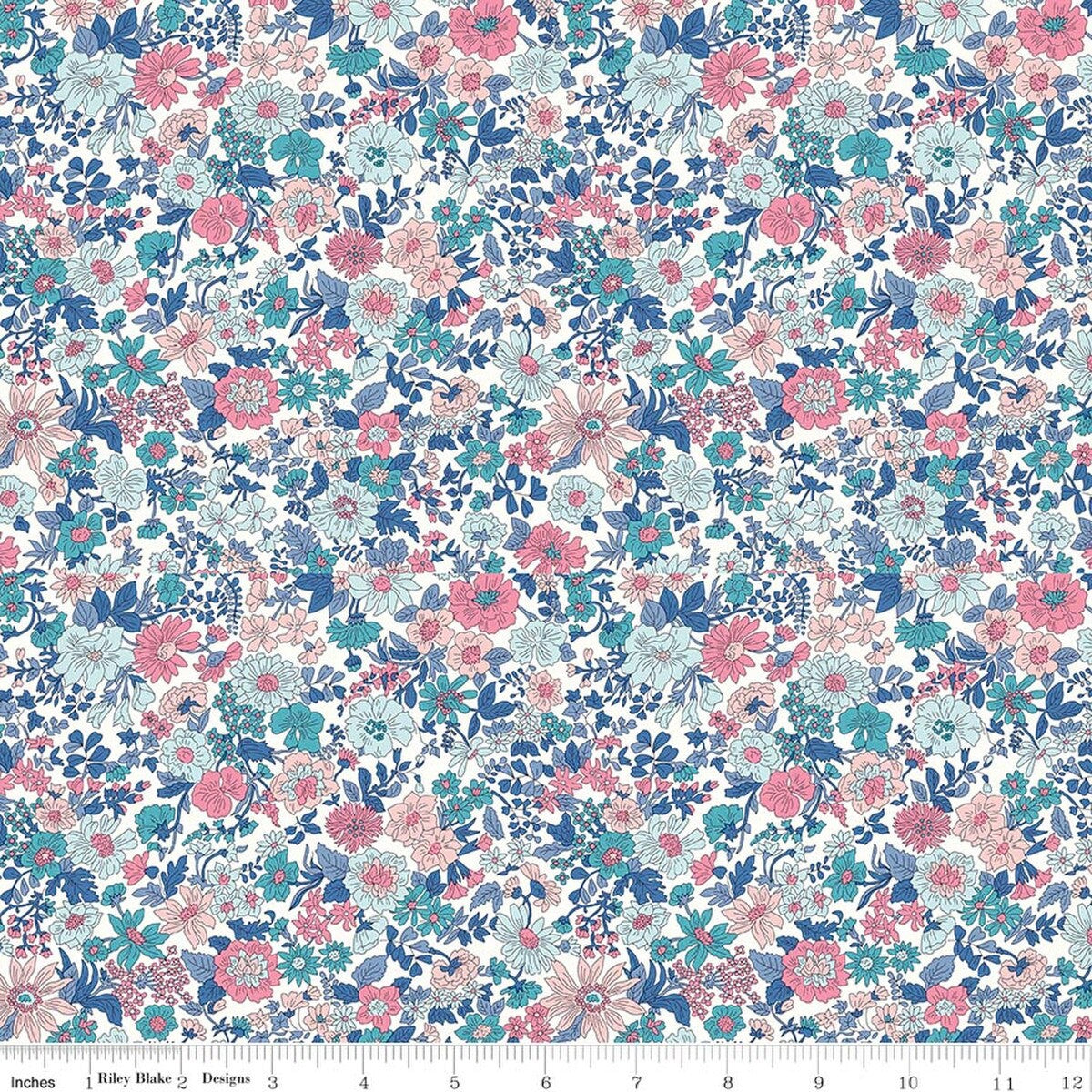 Liberty Emily Annabelle E Riley Blake quilting cotton floral fabric