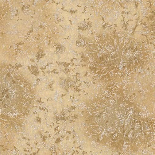 Michael Miller Fairy Frost Ginger metallic cotton quilting fabric