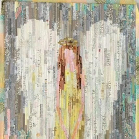 The Guardian Angel Collage Pattern by Laura Heine