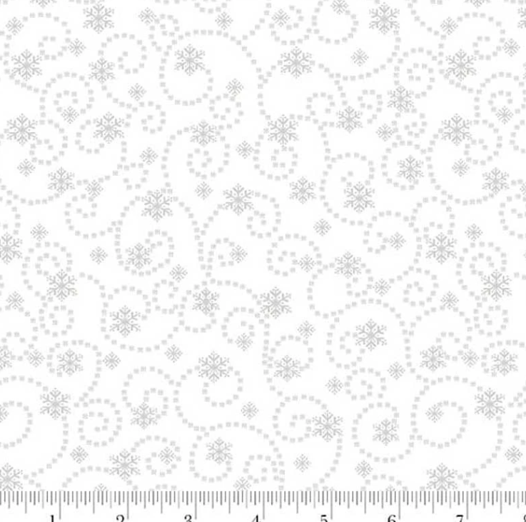 Studio E Best of Cream and Sugar Swirling Snowflakes 8935-01W tone-on-tone cream blender