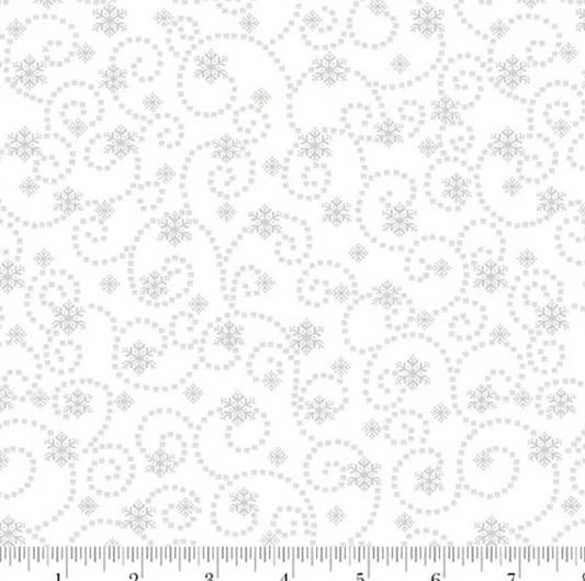 Studio E Best of Cream and Sugar Swirling Snowflakes 8935-01W tone-on-tone cream blender
