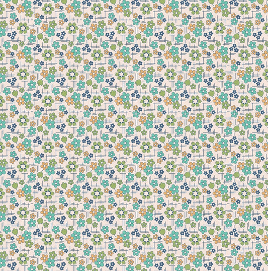 Riley Blake Farmers Daughter Daisy Sea Glass aqua quilting cotton