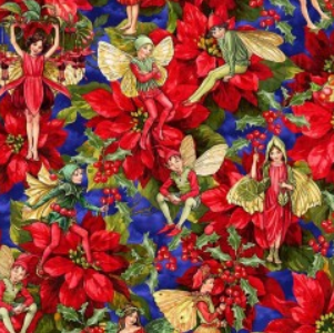 Michael Miller - Winter Fairy - Winter Fairy Poinsettia - DDC12750-MIDN-D