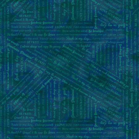 Navy - Collaged Phrases - Goodness Gracious