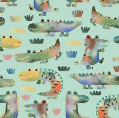 Michael Miller Chomp Chomp DCX12555-MINT-D mint green fabric