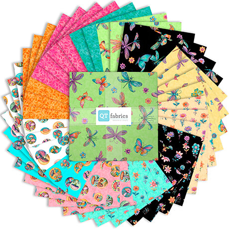 Spring Bling Layer Cake QT Fabrics precut 10 inch squares