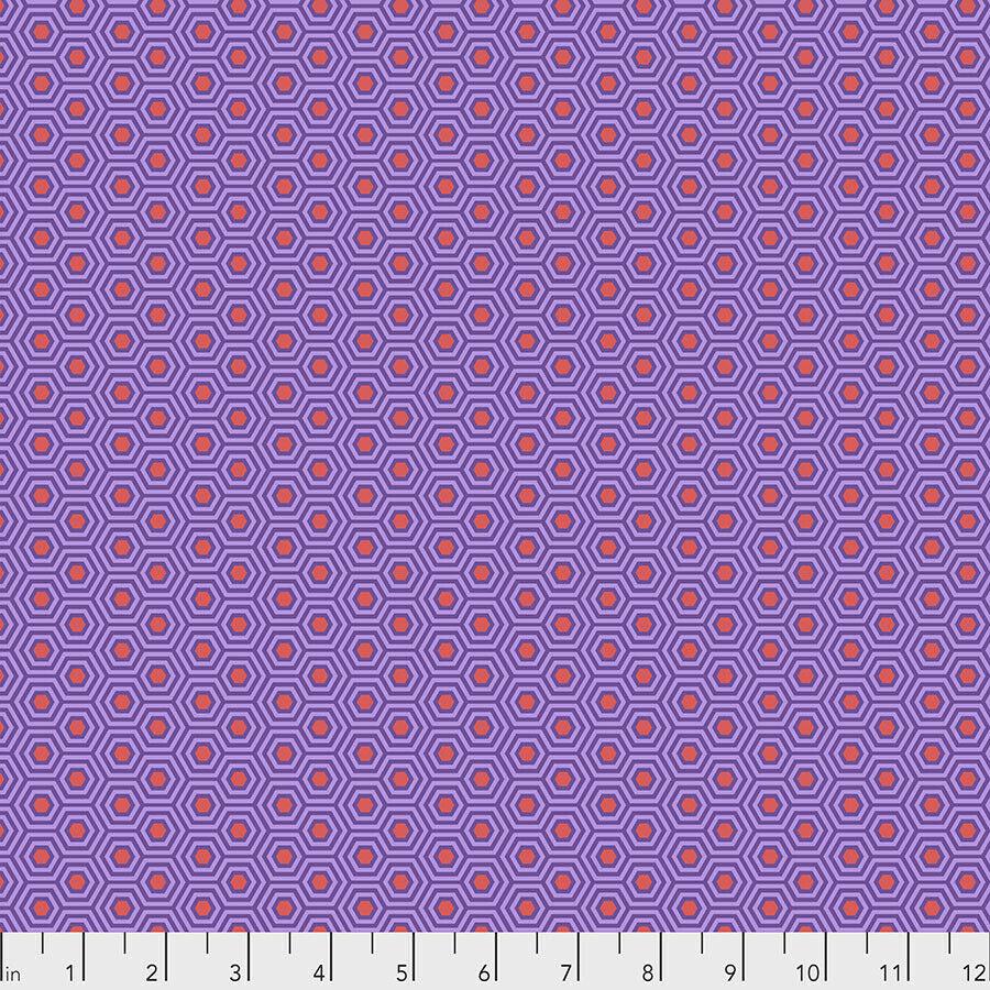 Tula Pink Hexy Fire Fish orange Free Spirit quilting fabric