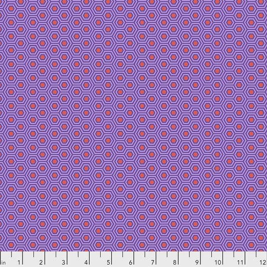Tula Pink Hexy Fire Fish orange Free Spirit quilting fabric