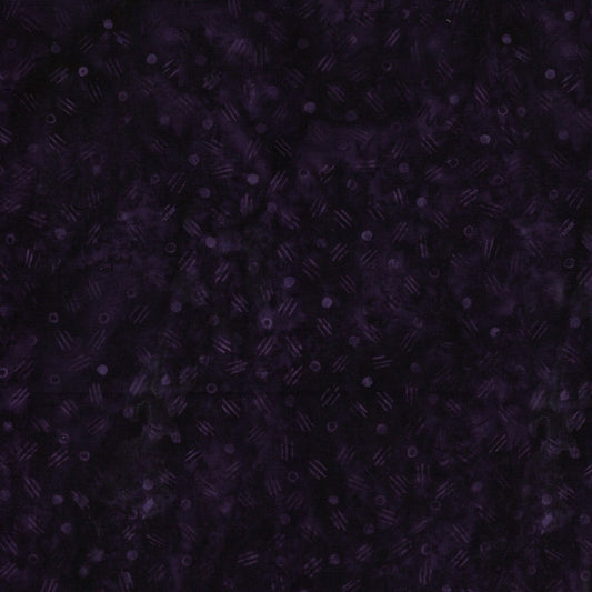 Spring Fling Seeds Purple Eggplant hand-dyed batik quilting cotton by Lumin Fabrics