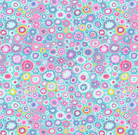 Kaffe Fassett Paperweight Aqua quilting fabric