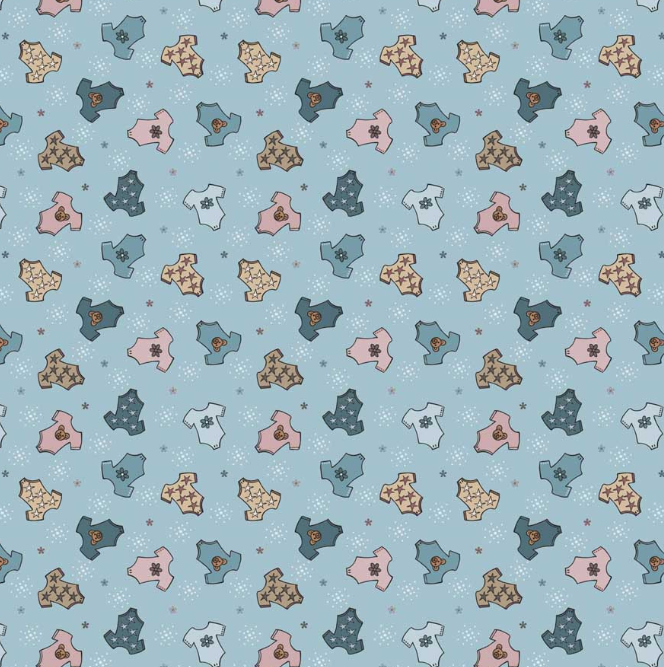 Blank Quilting Laundry Hour 137 LightBlue cotton