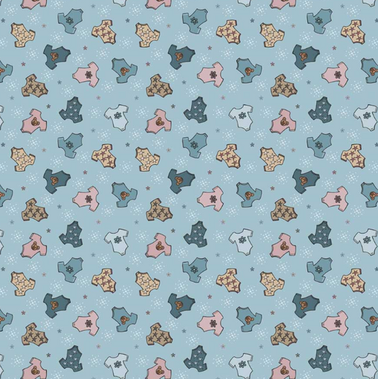 Blank Quilting Laundry Hour 137 LightBlue cotton
