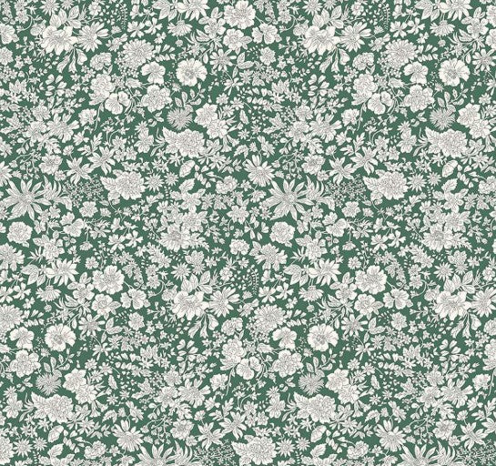 Liberty Emily Belle Evergreen Tana Lawn cotton fabric