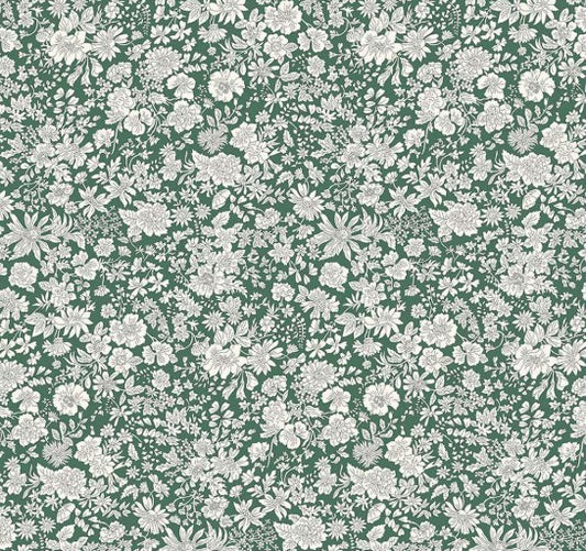 Liberty Emily Belle Evergreen Tana Lawn cotton fabric