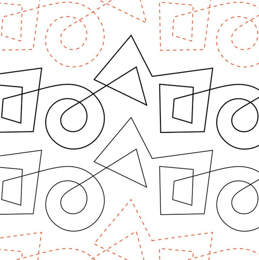 Quilting Creations Printed Tear Away Quilting Paper 4/Pkg-Kandinsky-Petite