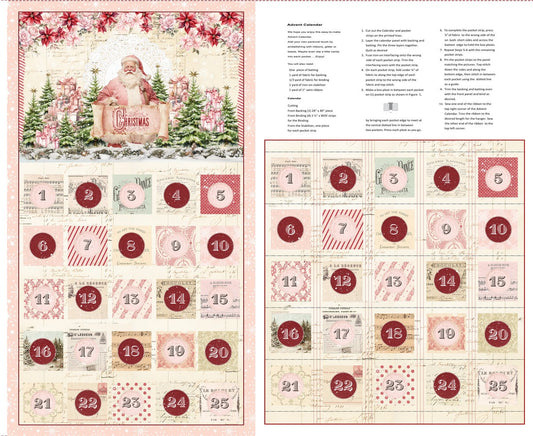 Christmas Magic Ivory nostalgic holiday cotton panel by Frank Garcia for Blank Quilting