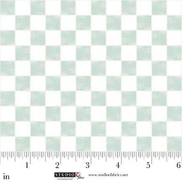 Studio E Bathing Bonnies 8847-06 White Mint quilting cotton fabric