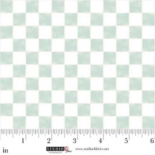 Studio E Bathing Bonnies 8847-06 White Mint quilting cotton fabric