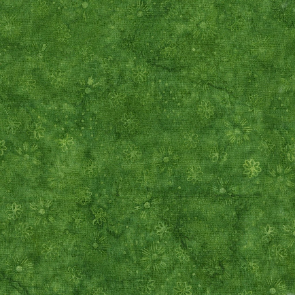 Lumin Fabrics - Kate Colleran - Spring Fling - Scattered Flowers - Green Apple