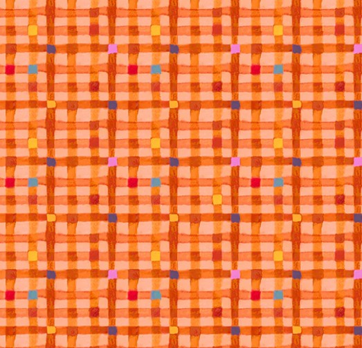 Windham Cats Around Town Pawsome Plaid 55003-9 poppy pink fabric