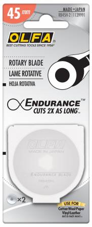 Olfa Endurance Rotary Blade 45mm 2-pack notion