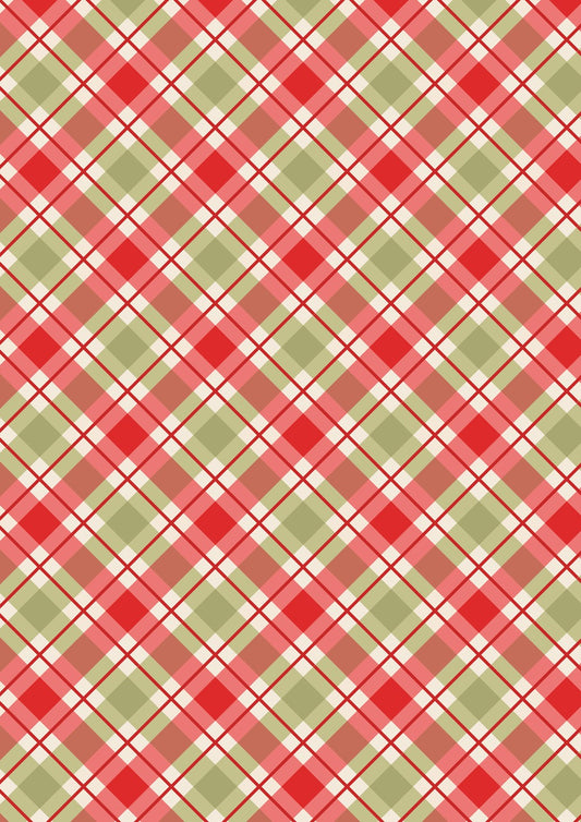 Lewis and Irene Celtic Christmas Christmas check plaid C132C cotton fabric