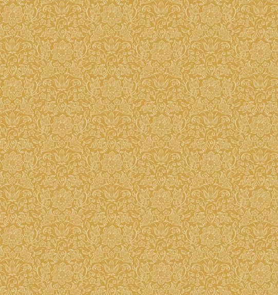 Tilda Songbird Lila Mustard 110161 quilting cotton