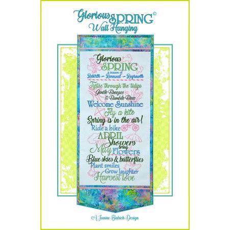 Janine Babich Designs Glorious Spring Wall Hanging Pattern