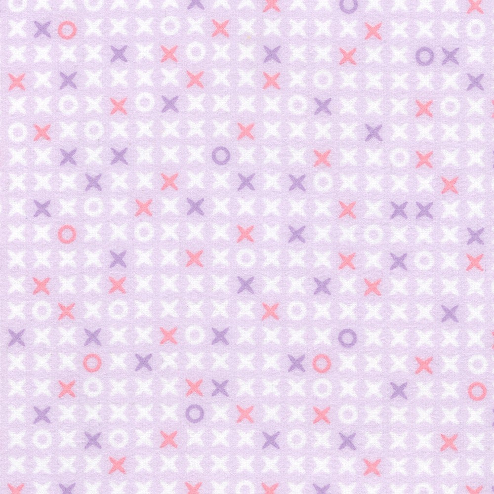 Cozy Cotton Flannel, XOXO, Hyacinth