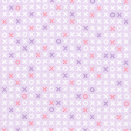 Cozy Cotton Flannel, XOXO, Hyacinth