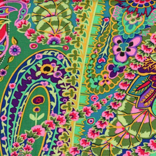 Kaffe Fassett Paisley Jungle Green quilting fabric