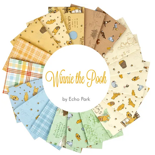Riley Blake - Winnie the Pooh -Fat Quarter Bundle, 18 Pcs