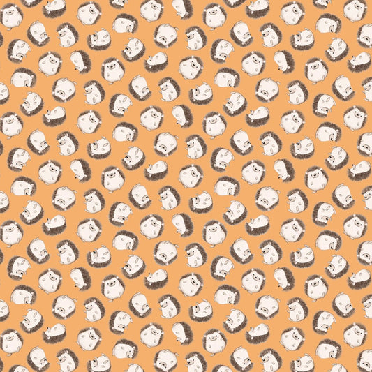 Michael Miller Orange Adorable Hedgehogs orange quilting cotton