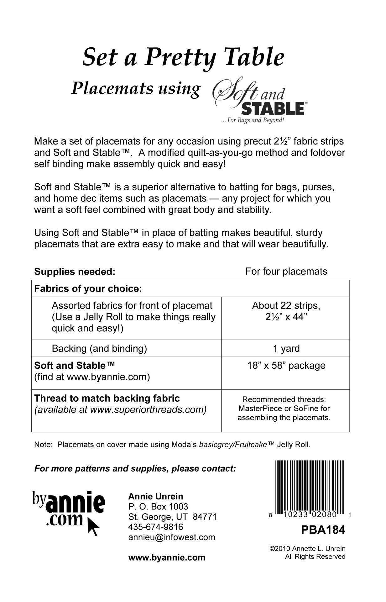Set a Pretty Table - Pattern