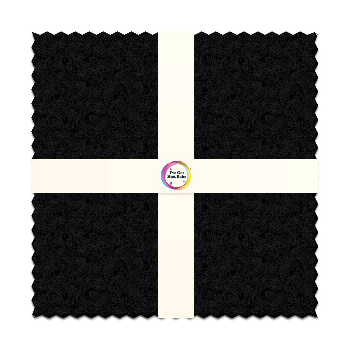 Pitch Black 10 inch Squares I ve Got Hue Babe precut