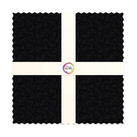 Pitch Black 10 inch Squares I ve Got Hue Babe precut