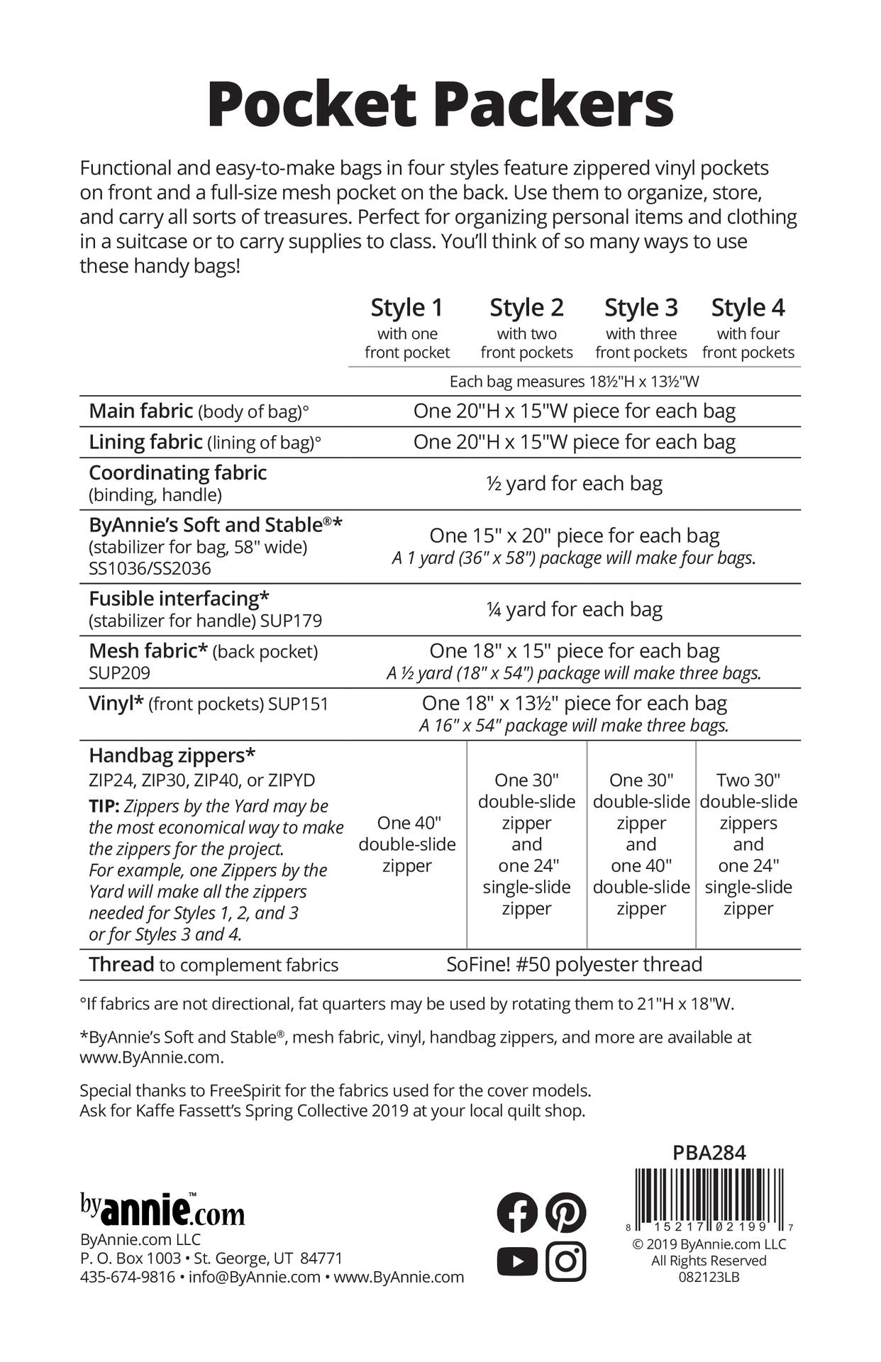 Pocket Packers - Pattern