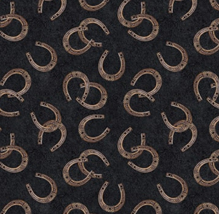 Blank Quilting Spurs Spirit 4530 Black cotton