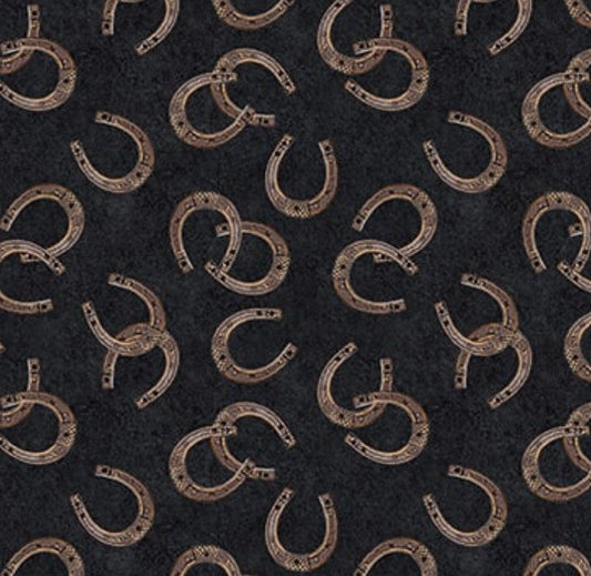Blank Quilting Spurs Spirit 4530 Black cotton