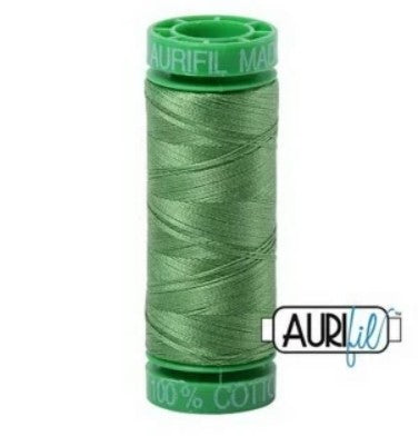 Aurifil Cotton Mako 40wt 150m green yellow thread spool
