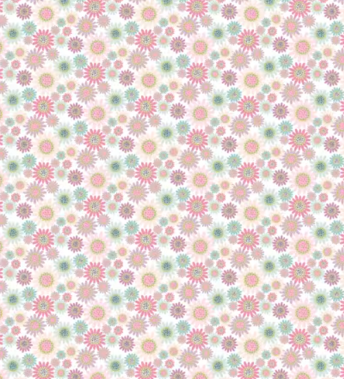 Poppie Cotton - Le Petit Escargot - Lori Woods - White Sunny Daisies # SL26410