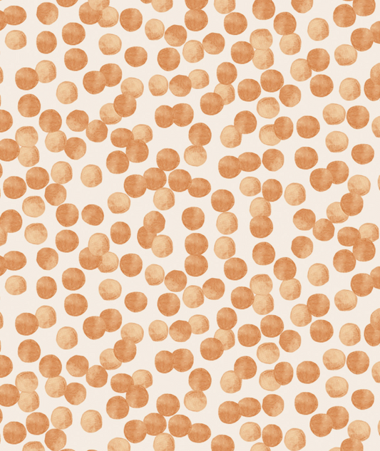 Lewis and Irene Vegetable Patch Garden Peas orange colorway by Bluebellgray