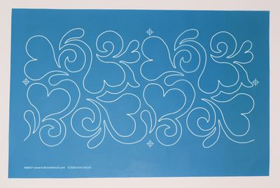 Full Line Stencil Splash of Love Template